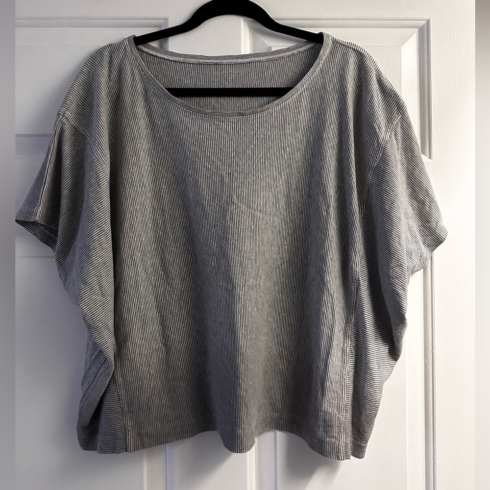 Gray Boxy Top